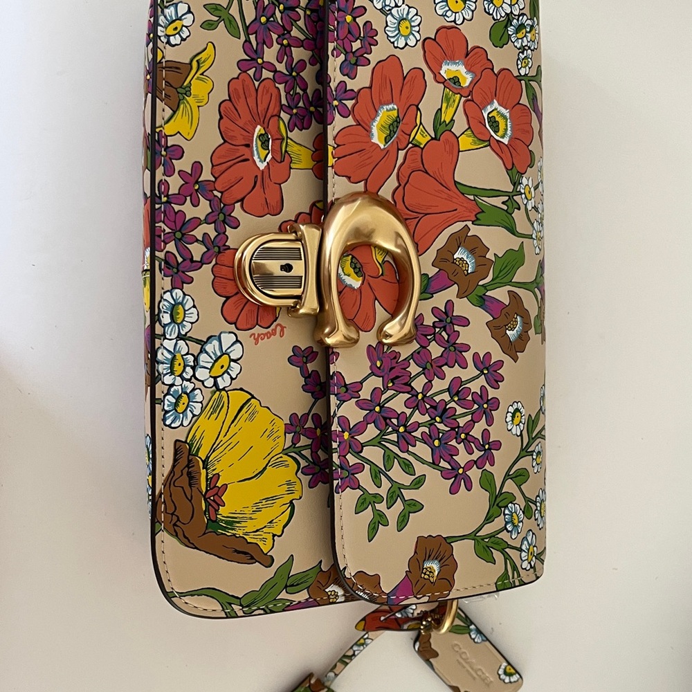 Coach Studio Crossbody Bag With Floral Blossom Print CJ358 - Picture 7 of 14